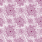 Seamless Outline Floral Pattern
