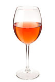 Glass of straw color Wine