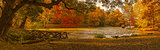 Autumn scene on the lake.