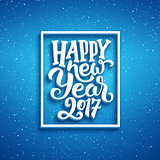 Happy New Year 2017 vector greeting card design