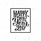 New Year 2017 vintage greeting card