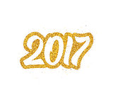 New Year 2017 greeting card design