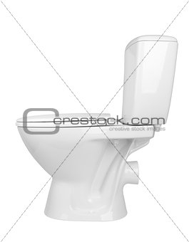toilet bowl isolated