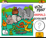 count animals game for kids