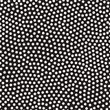 Vector Seamless Black and White Dots Jumble Pattern