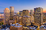 Boston Financial District Cityscape
