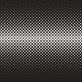 Vector Seamless Black and White  Cross Halftone Grid Gradient Pattern Geometric Background