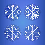 Bright background with snowflake . Eps 10 vector illustration