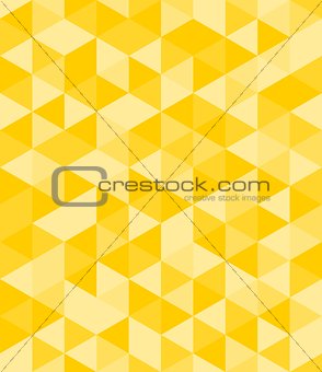 Tile vector background with yellow triangle