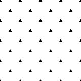Tile black and white triangle vector pattern