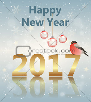 Greeting card for new year. 