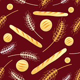 Bright pattern with bread