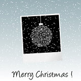 Christmas card with photo frame