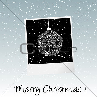 Christmas card with photo frame