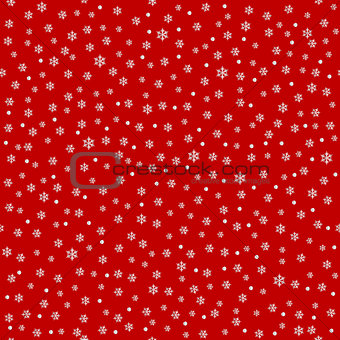 Wrapping paper seamless background with silver snow flakes