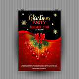 Christmas party flyer design 