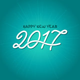Happy New Year background with decorative text 