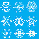 Collection of snowflake designs