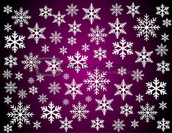 snowflakes vector illustration art 