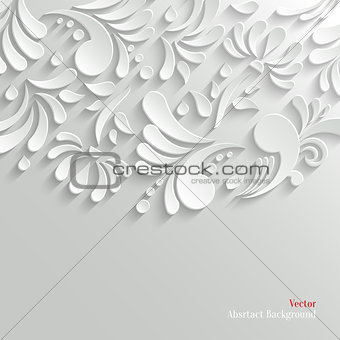 Abstract Floral 3d Background