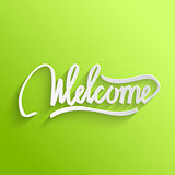 Welcome lettering Greeting Card