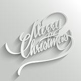 Merry Christmas lettering Greeting Card