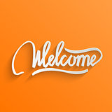 Welcome lettering Greeting Card