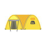 Yellow Large Family Bright Color Tarpaulin Tent