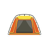 Small Orange Bright Color Tarpaulin Tent