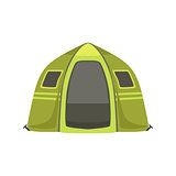 Small Green Bright Color Tarpaulin Tent