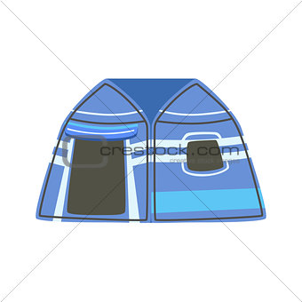 Stripy Blue Bright Color Tarpaulin Tent