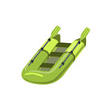 Green Inflatable Raft Type Of Boat Icon