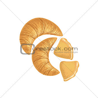 Croissants And Scones Bakery Assortment Icon
