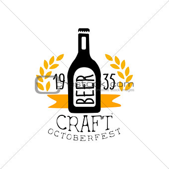 Craft Beer Oktoberfest Logo Design Template