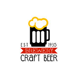 Craft Brewery Logo Design Template