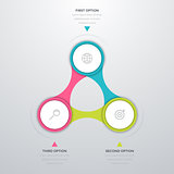 Vector illustration infographics three options