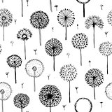 Dandelions, seamless pattern for your design