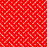 Tile red and white vector pattern or background