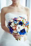 Bride holding  bouquet