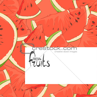 Background of watermelon slices