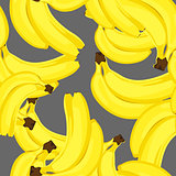 Sweet bananas on a black background