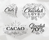Chocolate labels collection