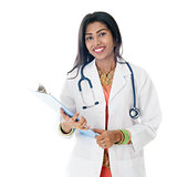 Indian female medical doctor portrait
