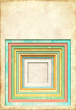 Background with texture of old paper and square frame
