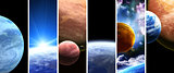 Collection of space banners