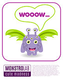Illustration of a monster saying wow