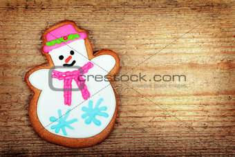 The gingerbread snowman