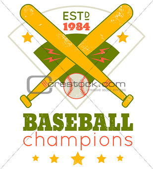 Emblem for baseball