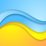 Bright abstract contrast corporate wavy background