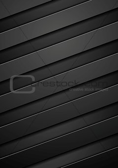 Black tech corporate stripes background